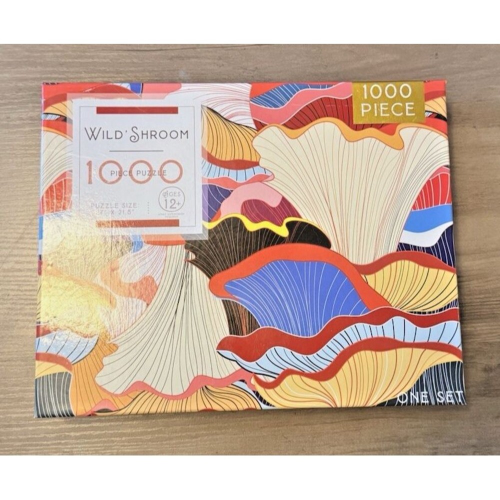 Wild Shrooms Jigsaw Puzzle 1000 Pieces by RMS International 27" X 21" NEW